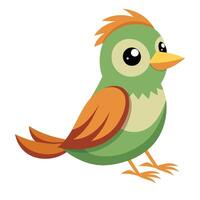 Bird Profile on Plain Background vector
