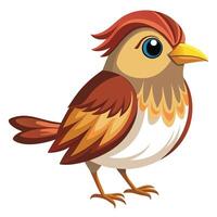 Solo Bird on Plain Background vector