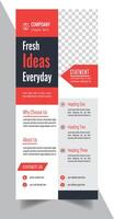 Unique corporate roll up banner or full up banner template vector