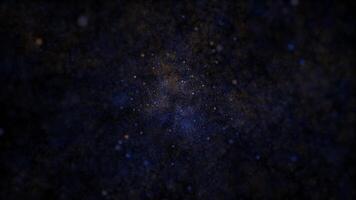 Flying at hyperspace warp speed through a tunnel of glowing blue and golden stars and particles in outer space. Galaxy starburst motion background. Full HD and looping vertical animation. video