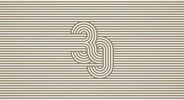 Number 39 logo design Inspiration, Number 39 logo multi line style that blends into the line background, flat design logo template, illustration vector