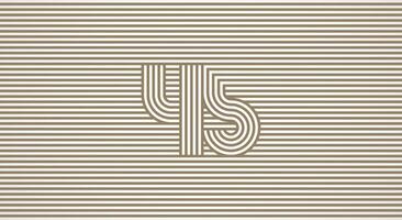 Number 45 logo design Inspiration, Number 45 logo multi line style that blends into the line background, flat design logo template, illustration vector