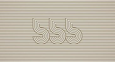 Number 555 logo design Inspiration, Number 555 logo multi line style that blends into the line background, flat design logo template, illustration vector