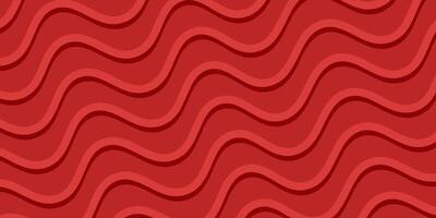 red wave pattern abstract background. design template for banner, poster, greeting card, web vector