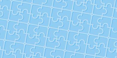 blue background puzzle line pattern. template design for banner, poster, greeting card, social media. vector
