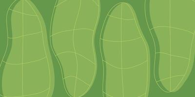 green background with leaf pattern. design for banner, poster, social media vector