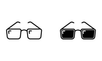 Frame of eyeglasses or spectacles icon vector