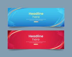 Abstract banner background template vector