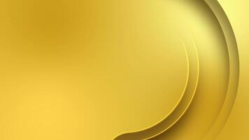 looping gold circle animated abstract geometric monochrome background with empty place for logo or product promotion video