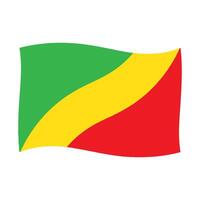 Republic of the Congo flag icon design vector