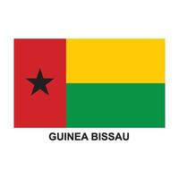 guinea bissau flag icon design vector