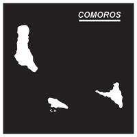 Comoros map icon design vector