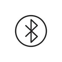 bluetooth, silhouette icon visual design work, rendering vector
