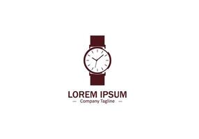 A simple yet elegant silhouette of a wristwatch, symbolizing precision logo, time management icon, and reliability design vector
