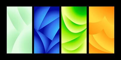 set gradient abstract. Bright color gradient grid, Modern design template for web cover, ad banner, poster, brochure, flyer. vector