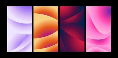 Abstract gradient background. Modern digital wallpaper with bright colors, pixels. Futuristic landing page illustration for branding, commercial, advertising, web, poster. vector