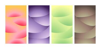 Semicircle gradient background with happy colors vector