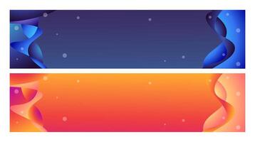 business banner design template in modern abstract gradient style for school, company, workshop, event and presentation etc. vector