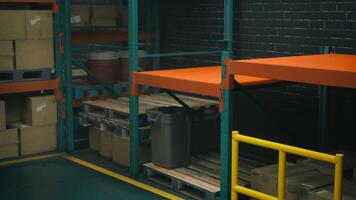 Warehouse Filled With Shelves of Boxes video