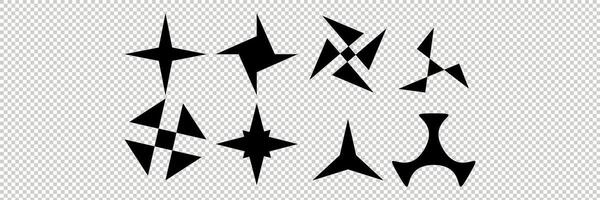 Abstract Brutalist Stars and Unique Shapes vector