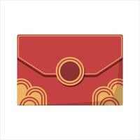Red Envelope illustration design. Chinese Red Packet or Envelope for New Year celebration. Isolated on white background. vector