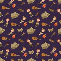 Seamless pattern with scouts. Design for fabric, textile, wallpaper, packaging vector