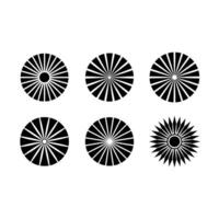 Radial Line Art Design for Printables vector
