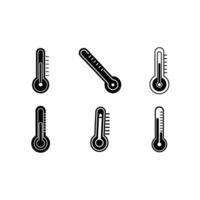 Stylish Thermometer Designs Line Art Graphics for Print vector