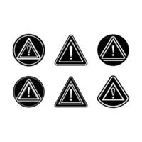 High-Quality Warning Symbols and Line Art Designs for Projects vector