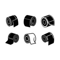 Premium Toilet Paper Roll Designs - and Line Art Graphics vector