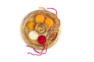 A plate with colorful powders on it photo