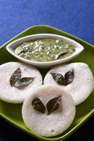 A plate with three small indian style breads photo