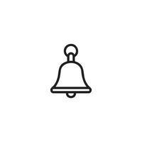 A bell icon on a white background vector