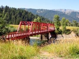 Road Trip to the Tetons, Red Bridge in Wyoming photo