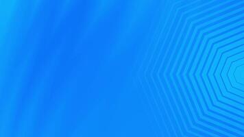 Blue Hexagonal Tunnel with Depth Optical Illusion. video