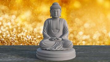 The buddha for religion or background concept 3d rendering. photo