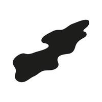 Abstract liquid blot sketch illustration vector