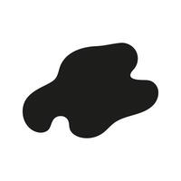 Abstract liquid shape doodle element vector