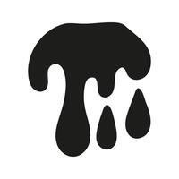 Hand drawn liquid drip and drop element vector