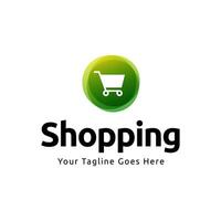 Shopping logo template vector