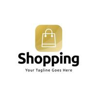 Shopping app icon design vector