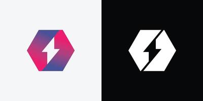 Two logos with the same shape and color vector