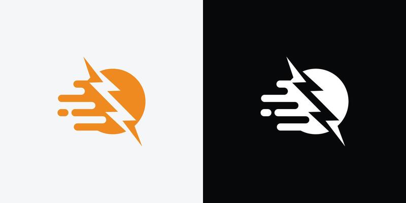 Two logos for a company that is called lightning bolt