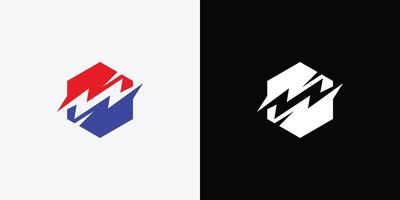 Two logos with the same design on them vector