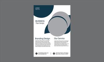 a business flyer design. It features a modern and clean layout vector