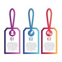 Minimal step infographics design and icons can be used for workflow layout, diagram, annual report. infographics timeline design template with 3 options, parts, steps or processes vector