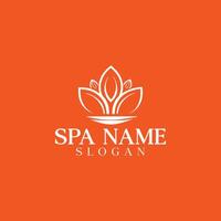 Minimalistic Wellness and Spa Logo Design Template vector