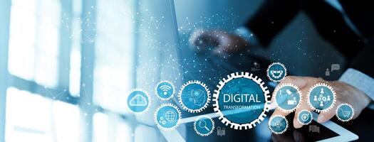 Digital transformation Ai technology strategy, IoT, Artificial Intelligence, adoption of technology photo