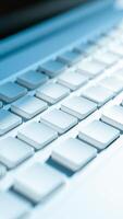 white keyboard with square keys photo
