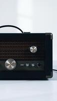 modern speaker with retro design photo